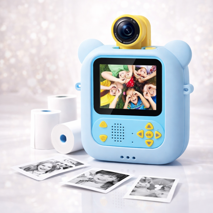 Kinder Sofortbildkamera mit Druckfunktion – 48MP, 1080P & 7 Papierrollen