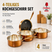 UAKEEN 4-teiliges Edelstahl Topfset 18/10