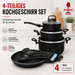 Best Price 4-teiliges Kochgeschirr Set Schwarz