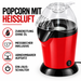 Minijoy PM-1800 Heißluft-Popcornmaschine 1200 W, 2,5 L – Rot