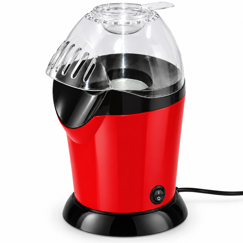 Minijoy PM-1800 Heißluft-Popcornmaschine 1200 W, 2,5 L – Rot