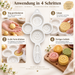 Mooncake Form 4-in-1 mit 4 Motiven Weiß | EL-PASHA HOME