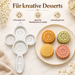 Mooncake Form 4-in-1 mit 4 Motiven Weiß | EL-PASHA HOME
