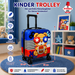 Kinder Trolley Koffer Bär Blau-Rot 42 cm | EL-PASHA HOME