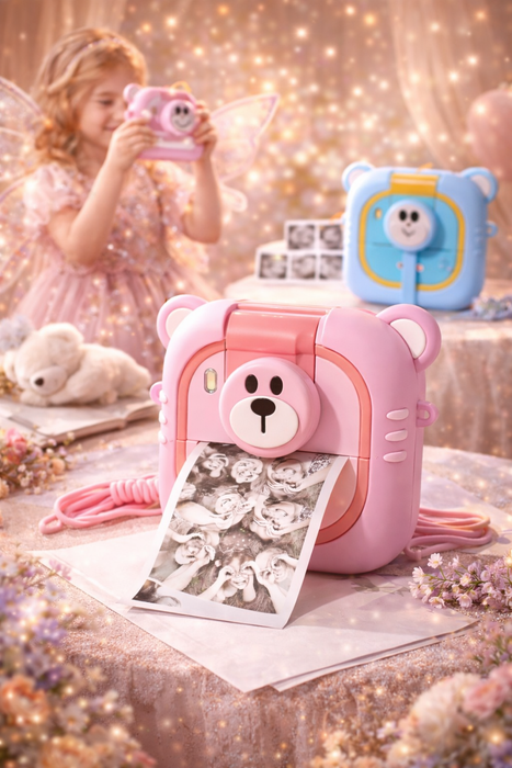 Kinder Sofortbildkamera mit Druckfunktion – 48MP, 1080P & 7 Papierrollen