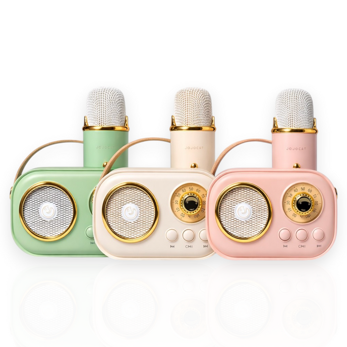 JOJOCUT Mini Bluetooth Lautsprecher mit Karaoke-Mikrofon