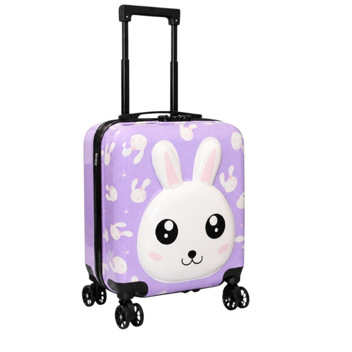 Kinder Trolley Koffer Lila 42 cm – Hartschalen Kinder Reisekoffer