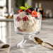 Deli Glass Dessertbecher mit Tiramisu und Glasstruktur