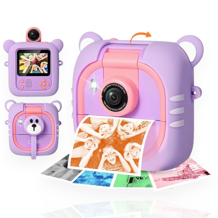 Kinder Sofortbildkamera mit Druckfunktion – 48MP, 1080P & 7 Papierrollen