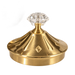 400 ml Edelstahl Mokkakanne Gold mit dekorativem Deckel