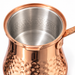 Edelstahl Kaffeekännchen Kupferoptik mit abnehmbarem Deckel