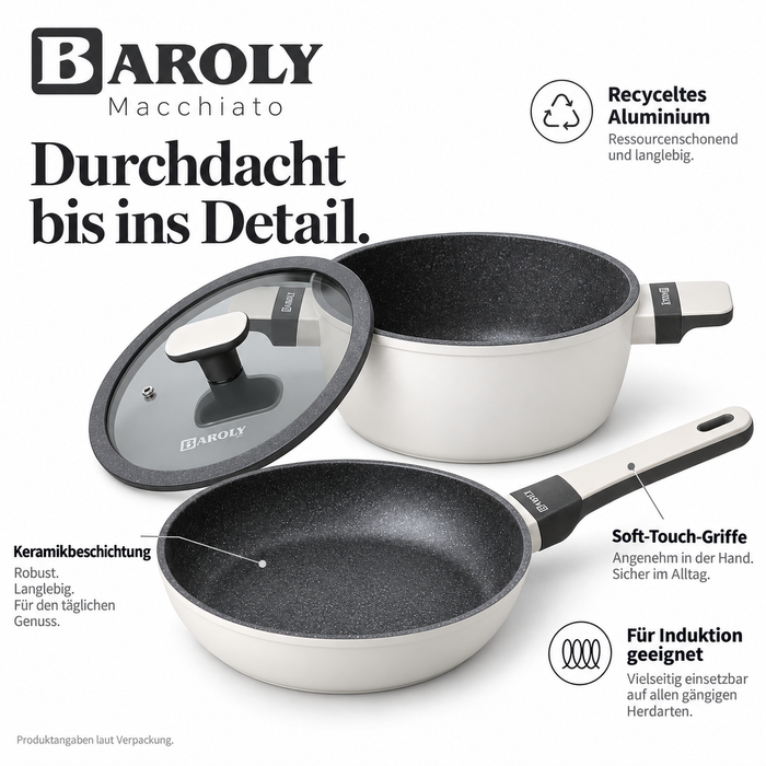 BAROLY Topfset Induktion aus recyceltem Aluminium