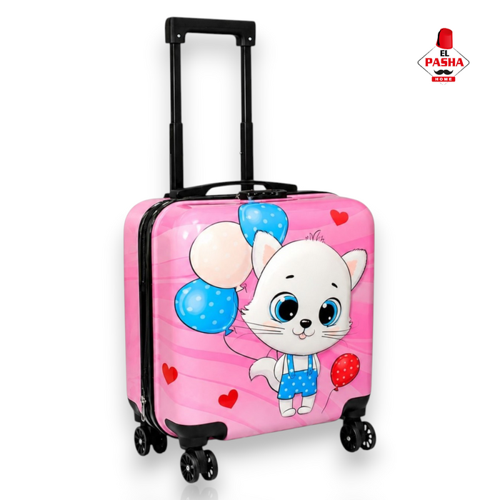 Kinder Trolley Koffer Rosa 42 cm – Hartschalen Kinder Reisekoffer