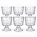 Deli Glass Dessertglas 300 ml mit facettierter Struktur und Fuß