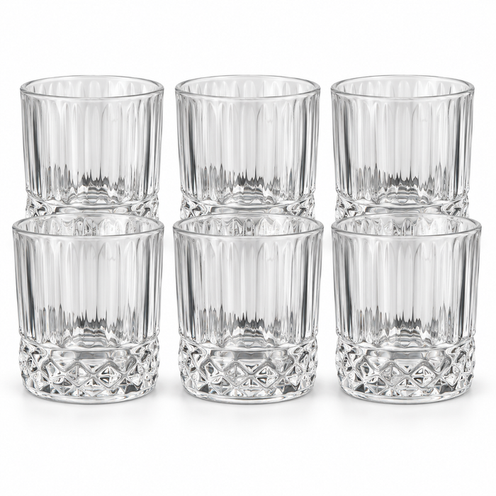 6 Wassergläser 320 ml im einheitlichen klaren Design