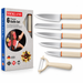 VICKLAND Messerset 6-teilig Edelstahl mit Schäler | EL-PASHA HOME
