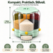 Getreidespender mit Knopfdruck Ausgabe und Auffangbehälter