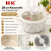 H.K Granite Topfset 20 24 28 32 cm mit 28 cm Pfanne
