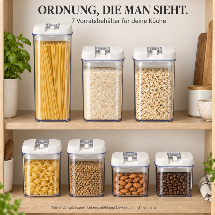 7-teiliges Vorratsdosen Set luftdicht BPA-frei | EL-PASHA HOME