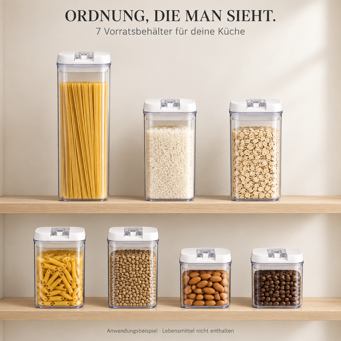 7-teiliges Vorratsdosen Set luftdicht BPA-frei | EL-PASHA HOME