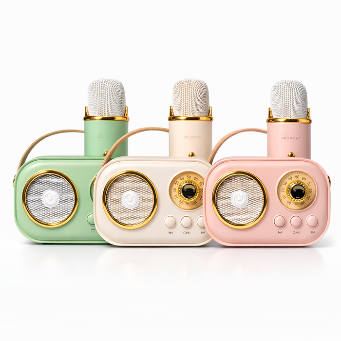 JOJOCUT Mini Bluetooth Lautsprecher mit Karaoke-Mikrofon