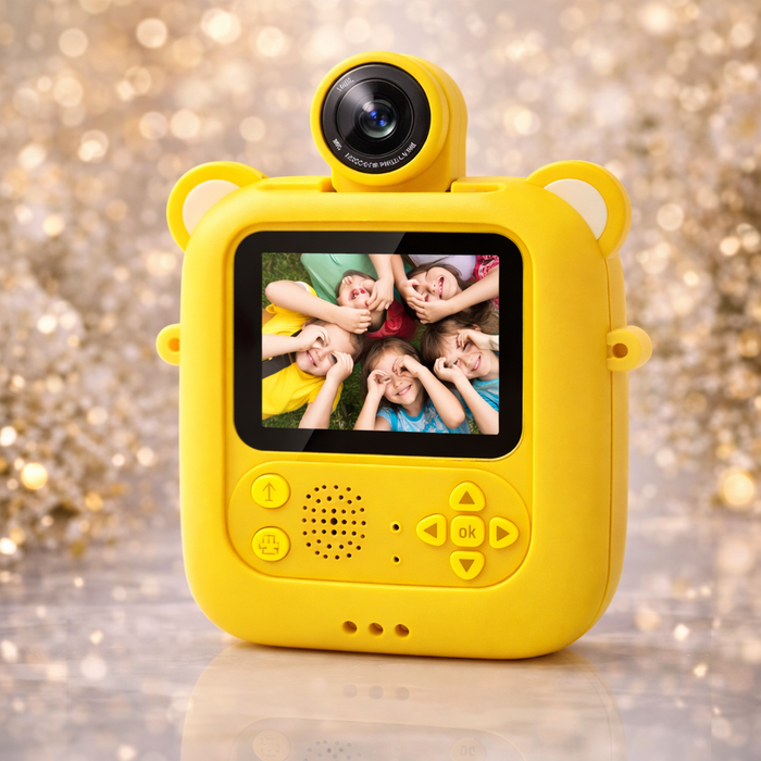 Kinder Sofortbildkamera mit Druckfunktion – 48MP, 1080P & 7 Papierrollen