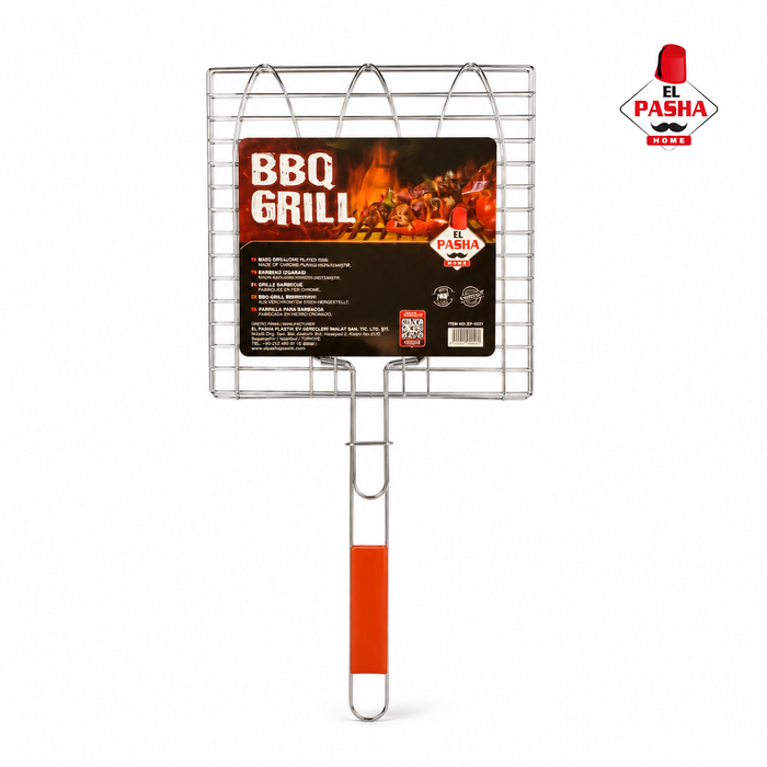 BBQ Grillkorb Grillrost klappbar mit Griff für Fleisch Fisch Gemüse