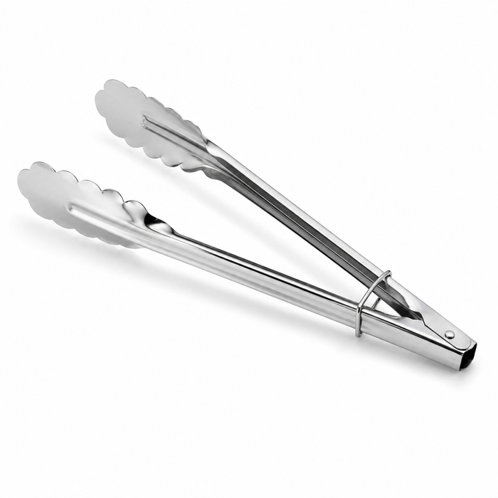 2x Grillzange Edelstahl BBQ Küchenzange Servierzange Grillbesteck Set