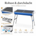 Tragbarer Holzkohlegrill klappbar BBQ Grill Edelstahl