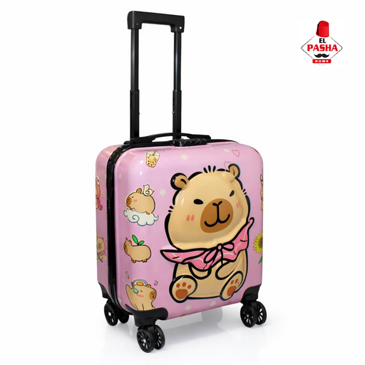 Kinder Trolley Koffer Bär Rosa 42 cm | EL-PASHA HOME
