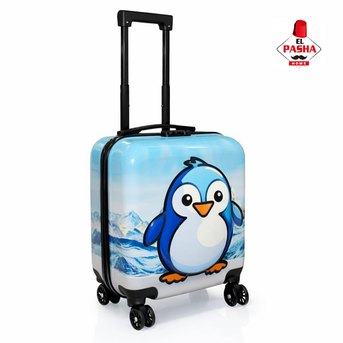 Kinder Trolley Koffer Blau 42 cm –  Kinder Hartschalen Reisekoffer