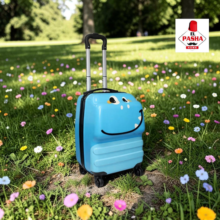 Kinder Trolley Koffer Dinosaurier Blau 42 cm | EL-PASHA HOME