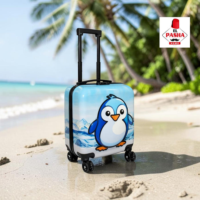Kinder Trolley Koffer Blau 42 cm –  Kinder Hartschalen Reisekoffer