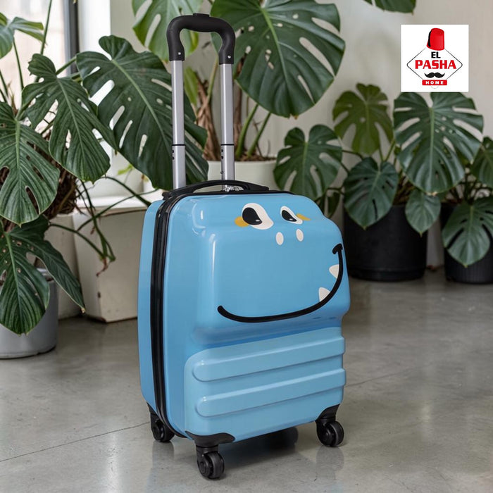 Kinder Trolley Koffer Dinosaurier Blau 42 cm | EL-PASHA HOME