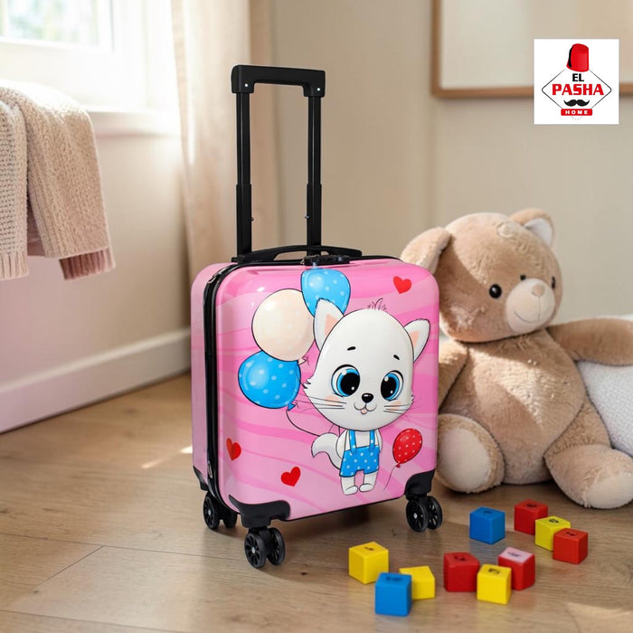 Kinder Trolley Koffer Katze Rosa 42 cm | EL-PASHA HOME