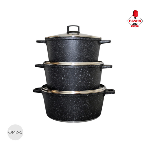 UAKEEN Granit Kasserollen Set VK-356