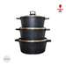 UAKEEN Granit Kasserollen Set VK-356