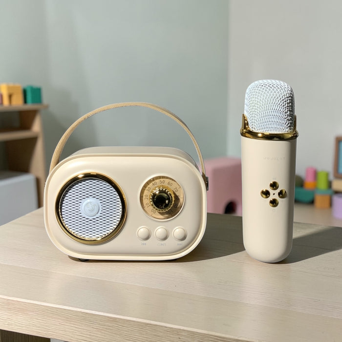 JOJOCUT Mini Bluetooth Lautsprecher mit Karaoke-Mikrofon