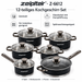 zeiplteir Z-6612 Induktion Topfset Größen 16 bis 24 cm